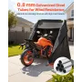 Motorcykelopbevaringsrum med sikkerhedslås, 600D Oxford Flip-Up