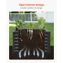 Metal Raised Garden Bed, 1.8 x 0.9 x 0.6 m Outdoor Galvanized Planter Garden Box, Open Bottom Design, Large Planter Raised Bed f