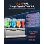 Slushie Machine, 12L/3.17Gal x 4 Tank Commercial Slushy Maker, Frozen Drink Maker with Self-Cleaning, Margarita Machine for Rest