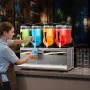 VEVOR Slushie-maskine, 12L/3.17Gal x 4 tank kommerciel Slushy-maskine, Frosne-drik-maskine med selvrensende, Margarita-maskine