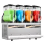 VEVOR Slushie-maskine, 12L/3.17Gal x 4 tank kommerciel Slushy-maskine, Frosne-drik-maskine med selvrensende, Margarita-maskine
