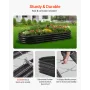 VEVOR Metal Raised Garden Bed, 2.4 x 0.6 x 0.3 m Oval Outdoor Galvanized Planter Garden Box, Open Bottom Design, Large Planter R