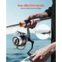 stang og fiskehjul Combo, IM7 Carbon Fiber Spinnestang og Reel