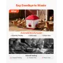 Automatic Chicken Feeder, 18.14 kg Capacity, Large Gravity Hanging Poultry Feeder Dispenser with Handle, No Waste Rainproof Desi