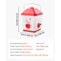 Automatic Chicken Feeder, 18.14 kg Capacity, Large Gravity Hanging Poultry Feeder Dispenser with Handle, No Waste Rainproof Desi