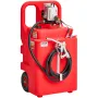 Fuel Caddy, 32 Gallon, Portable Fuel Tank with 12V DC 15 GPM Electric Fuel Transfer Pump, 13 ft Delivery Hose & Aluminum Alloy M