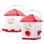 Automatisk kyllingefoder- og vandersæt, 19 L/18,14 kg, regntæt