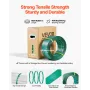 Banding Strapping Kit, Heavy Duty Banding Sealer Tool with 457m PET Band, 450 Metal Seals, 150 Corner Protectors & Gloves, Plast