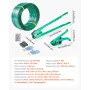 Banding Strapping Kit, Heavy Duty Banding Sealer Tool with 457m PET Band, 450 Metal Seals, 150 Corner Protectors & Gloves, Plast