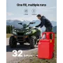 VEVOR Fuel Caddy, 32 Gallon, Portable Fuel Tank with 12V DC 2.5 GPM Electric Fuel Transfer Pump, 4 ft Delivery Hose & Auto-Stop 