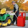 Fuel Caddy, 32 Gallon, Portable Fuel Tank with 12V DC 2.5 GPM Electric Fuel Transfer Pump, 4 ft Delivery Hose & Auto-Stop Sensor