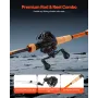 VEVOR stang og fiskehjul Combo, IM7 kulfiber Baitcasting stang og hjul Combo, bas fiskestang med 7+1 BB System, 7.0:1 G