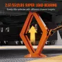 Scissor Jack, 2.5 Ton/2500 kg Scissor Car Jack, 9.4 cm-43.4 cm Lifting Range Scissor Lift Jack with Ratcheting Handle and L-Wren