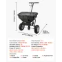 Walk-Behind spreder, 3,66 m spredebredde, push broadcast