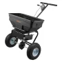VEVOR Walk-Behind Spreader, 3.66m Spreading Width, Push Broadcast Spreader with 13" All-Terrain Tires, Adjustable Flow Control, 