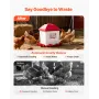 19L Automatic Chicken Waterer, 6 Water Ports, Automatic-Fill Water Cup, Automatic Gravity Waterer with Convenient Handle Sealed 