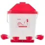 VEVOR 19L Automatic Chicken Waterer, 6 Water Ports, Automatic-Fill Water Cup, Automatic Gravity Waterer with Convenient Handle S