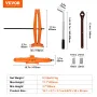 Scissor Jack, 2,5 ton/5512 lbs saks bilstik, 3,7 "-17,1"