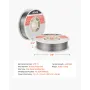 Flux Core MIG Welding Wire, E71T-11 0.8mm 4.5kg, Gasless Mild Steel Welding Wire with Low Spatter for All Position Arc Welding, 