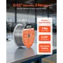 Flux Core MIG Welding Wire, E71T-11 0.8mm 0.9kg, Gasless Mild Steel Welding Wire with Low Spatter for All Position Arc Welding, 