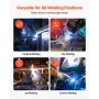 Flux Core MIG Welding Wire, E71T-11 0.8mm 0.9kg, Gasless Mild Steel Welding Wire with Low Spatter for All Position Arc Welding, 