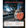 Flux Core MIG Welding Wire, E71T-11 0.8mm 0.9kg, Gasless Mild Steel Welding Wire with Low Spatter for All Position Arc Welding, 