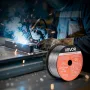 VEVOR Flux Core MIG Welding Wire, E71T-11 0.9mm 0.45kg, Gasless Mild Steel Welding Wire with Low Spatter for All Position Arc We