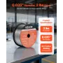 VEVOR Flux Core MIG Welding Wire, E71T-GS 0.9mm 0.9kg, Gasless Mild Steel Welding Wire with Low Spatter for All Position Arc Wel