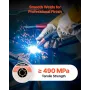 Solid MIG Welding Wire, ER70S-6 0.9mm 4.5kg, Low Spatter Mild Steel Welding Wire with High Deoxidizers for All-Position Gas Shie