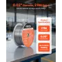VEVOR Flux Core MIG Welding Wire, E308LFC-O 0.8mm 0.9kg, Gasless Stainless Steel Welding Wire with Low Spatter for All Position 