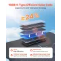 60W foldbar solpaneloplader, 16BB N-type monokrystallinsk