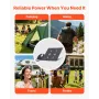 60W Foldable Solar Panel Charger, 16BB N-Type Monocrystalline Solar Panel 24% Efficiency, Lightweight Portable with MC4 Output, 