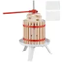 Fruit Wine Press, 4.4 Gallon/16.7L, Solid Wood Basket with 8 Blocks, Manual Juice Maker, Cider Apple Grape Tincture Vegetables H