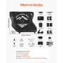 Bike Travel Bag, Road Bike Bag Road Bicycle Storage Carry with TSA Lock & Dual Zipper, Black Bicycle Case Wheelbase 94-106 cm fo