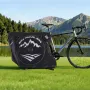 VEVOR Bike Travel Bag, Road Bike Bag Road Bicycle Storage Carry with TSA Lock & Dual Zipper, Black Bicycle Case Wheelbase 94-106