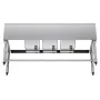 VEVOR 3 Compartment Sink, 18-Gauge 304 Stainless Steel, 254x356x254 mm Bowl Size, 3 Bay Commercial Under Bar Sink with Double Dr