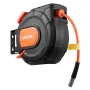 VEVOR tilbagetrækkelig luftslangespole, 15 m x 9,5 mm PVC-luftslange Max 300PSI, lukkede luftkompressorslanger Oprul automatisk