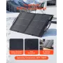 VEVOR 100W Bifacial Solar Panel, 16BB N-Type Foldable Monocrystalline Solar Panel Charger 24% Efficiency, Portable with MC4 Outp