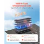 400W foldbart solpanel med ramme, 16BB N-type monokrystallinsk