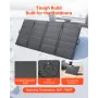 400W foldbart solpanel med ramme, 16BB N-type monokrystallinsk