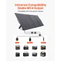 400W Foldable Solar Panel, 24% High-Efficiency Portable Monocrystalline Solar Panel Charger with MC4 Output & 10-in-1 DC Adapter