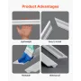 Wall Molding 3 Pack, Wainscoting Panels Kit with Dual-Line Wide & Narrow Profile, Lightweight Paintable Polystyrene, Easy to Ins