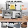 Commercial French Fry Cutter with 4 Replacement Blades, 0.64 cm & 0.95 cm Blade Easy Dicer Chopper, 6-wedge Slicer & 6-wedge App
