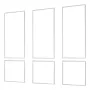 Wall Molding 3 Pack, Wainscoting Panels Kit, Lightweight Paintable Polystyrene, Easy to Install, Waterproof Accent Wall Trim for
