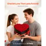 Forever Flowers, 50 Preserved Roses in a Heart Shape Box, Eternal Flowers Immortal Bouquet Birthday Present for Delivery Prime W