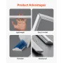 Wall Molding 12 Pack, 51 x 51 cm Wainscoting Panels Kit, Lightweight Paintable Polystyrene, Easy to Install, Waterproof Accent W