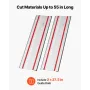Track Saw Guide Rail, 1397 mm Cutting Range, Kit Includes 2 x 698.5 mm Aluminum Extruded Guide Rails and 1 Connector, Compatible