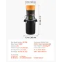 Electric Grain Mill Grinder, 600W High Power Commercial Spice Grinder, 25L Pulverizer Powder Machine with Galvanized Sharp Blade