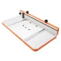 Drill Press Table, 605 x 300 mm, Worktable with an Adjustable Fence and Stop Block, Highly Compatible T-Slots, MDF Tabletop, Bui