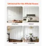 Wall Molding 3 Pack, Wainscoting Panels Kit, Lightweight Paintable Polystyrene, Easy to Install, Waterproof Accent Wide Profile 